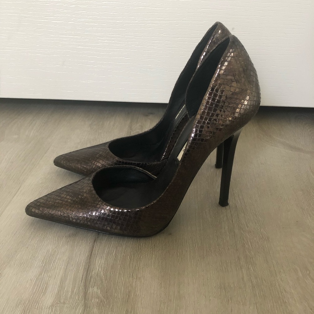 Zara Metalic Heels